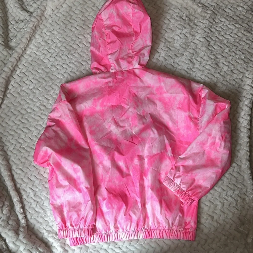 Gap Girls Pink Hooded Windbreaker Size XL